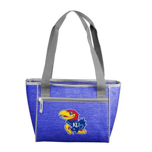 157-83-CR1: Kansas Crosshatch 16 Can Cooler Tote