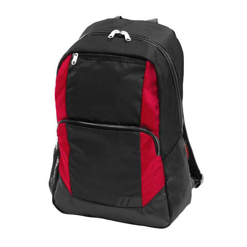 plain red backpack