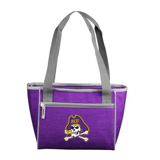 131-83-CR1: East Carolina Crosshatch 16 Can Cooler Tote