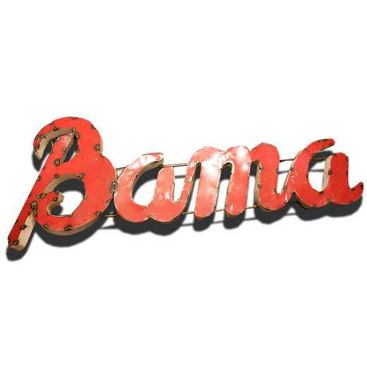 BAMAWD: Alabama Bama Metal Decor