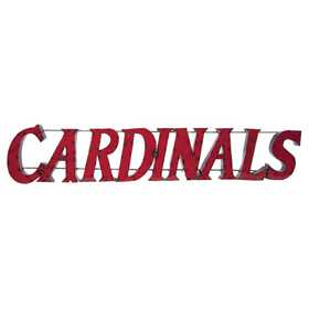 LOUISVILLE CARDINAL PUFFER VEST Silver Metallic Pink Cardinal Logo