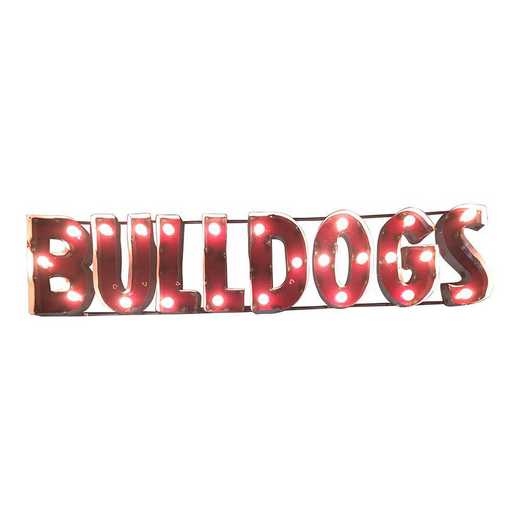 BLDGSWDLGT: LRT MS St Bulldogs Metal Décor Lighted