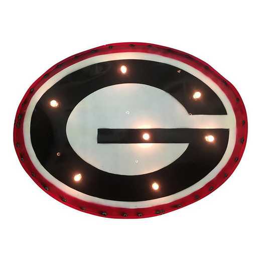GWDLGT: Georgia recycled metal wall décor Illuminated