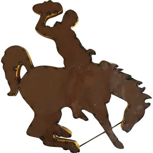 WYOHRSWD: Wyoming Horse recycled metal wall décor