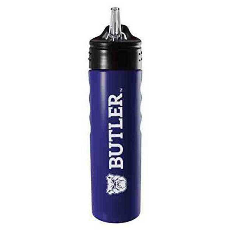 Butler University-24oz Water Bottle with Straw-Blue 