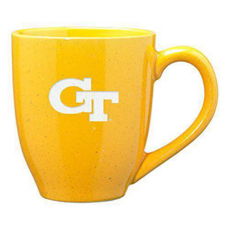 Georgia Tech Yellowjackets 16 oz Stainless Steel Coffee Mug with handle
