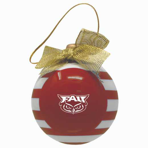 CER-4022-FAU-SMA: LXG CERAMIC BALL ORN, Florida Atlantic