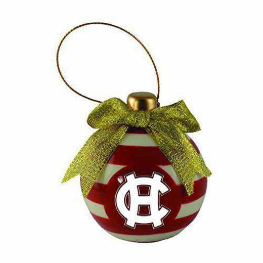 CER-4022-HLYCROSS-LRG: LXG CERAMIC BALL ORN, Holy Cross