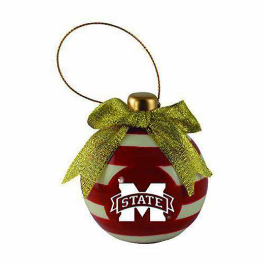 CER-4022-MISSIST-IND: LXG CERAMIC BALL ORN, Mississippi St