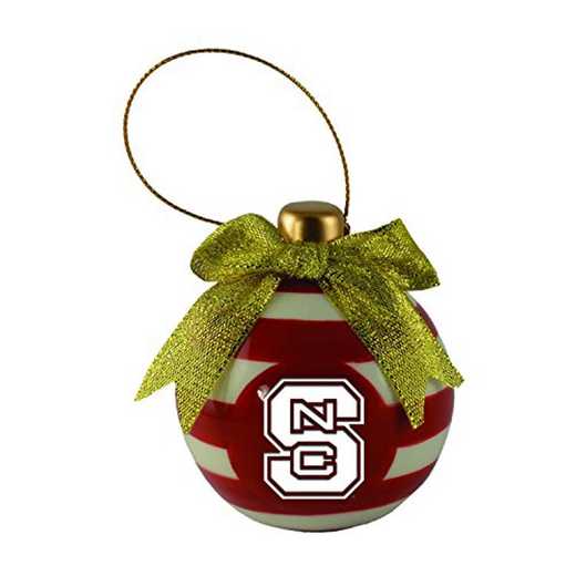 CER-4022-NCSTATE-LRG: LXG CERAMIC BALL ORN, NC State