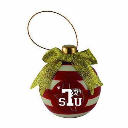 CER-4022-TEXASTH-LRG: LXG CERAMIC BALL ORN, Texas Southern Univ