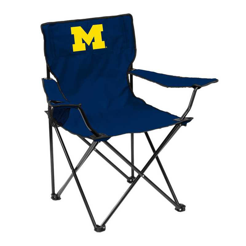 Team Color NCAA Logo Brands Michigan Wolverines Quad Chair 