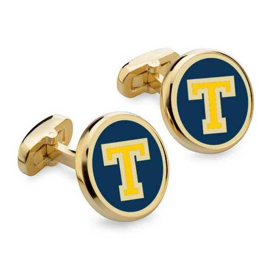 615789051077: Trinity College Enamel Cufflinks by M.LaHart & Co.