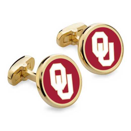 615789083450: Oklahoma Enamel Cufflinks by M.LaHart & Co.