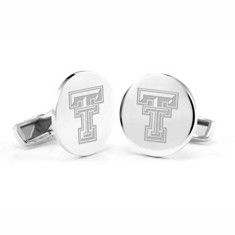 615789907824: Texas Tech Cufflinks in Sterling Silver