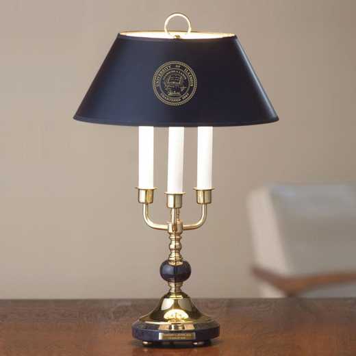 615789897668: Univ of Illinois Lamp in Brass & Marble