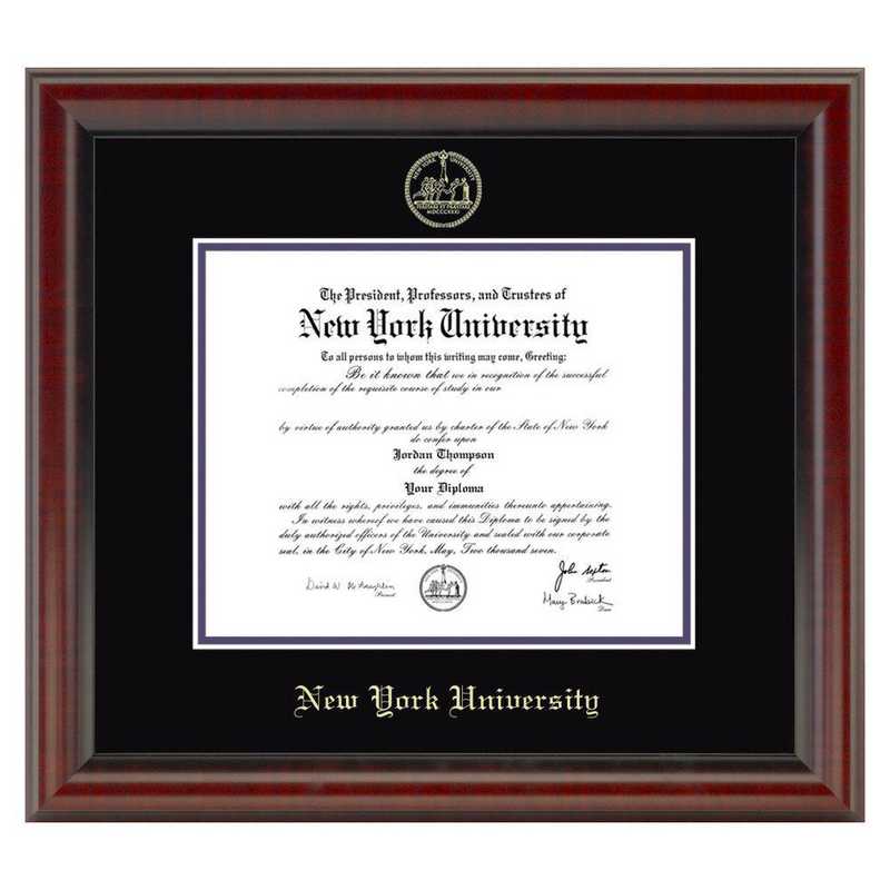 615789332466: New York University Diploma Frame- the Fidelitas
