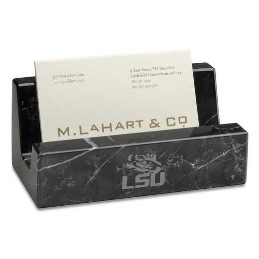 615789749028: LSU Marble Business Card Holder