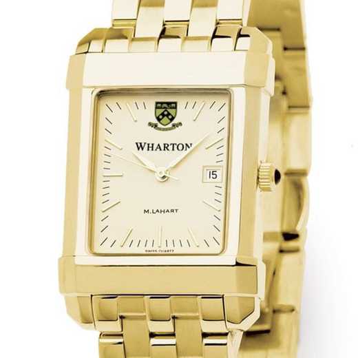615789410904: Wharton Men's Gold Quad Watch with Bracelet