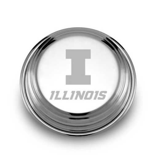 615789255550: Univ of Illinois Pewter Paperweight