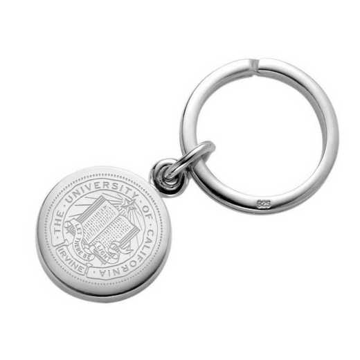 615789101512: UC Irvine Sterling Silver Insignia Key Ring