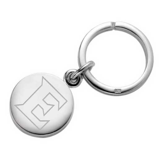 615789583684: Elon Sterling Silver Insignia Key Ring