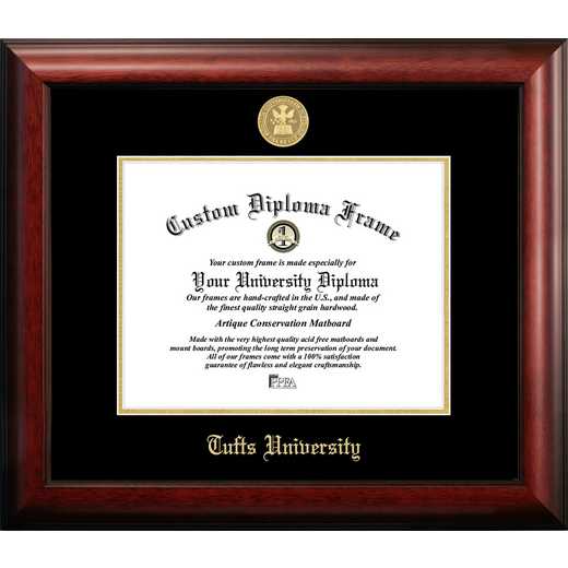 MA597GED: Tufts 11w x 8.5h Gold Embossed Diploma Frame