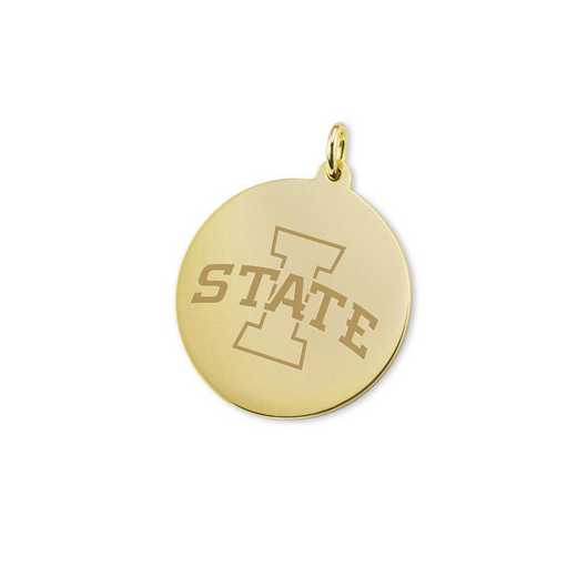 615789115045: Iowa State University 14K Gold Charm by M.LaHart & Co.