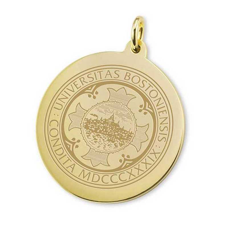 615789153320: Boston University 14K Gold Charm by M.LaHart & Co.