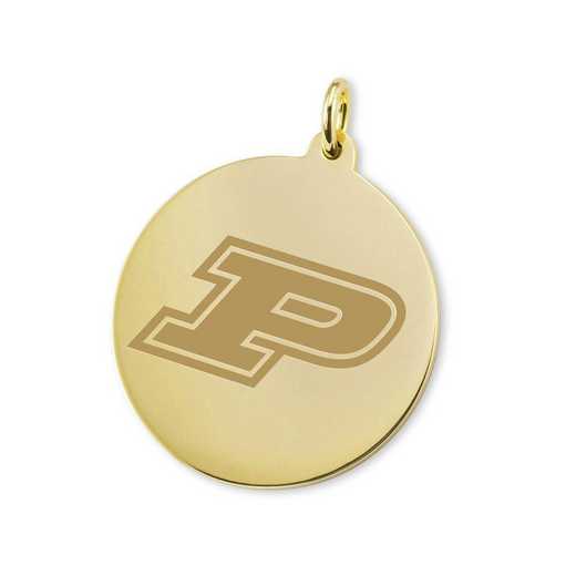 615789968818: Purdue University 14K Gold Charm by M.LaHart & Co.