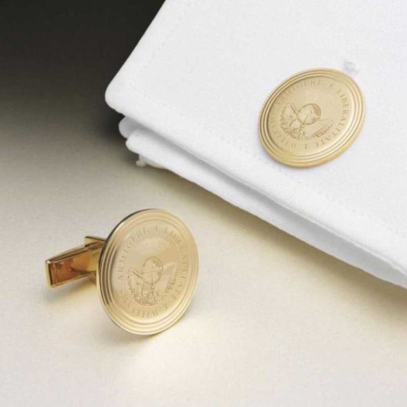 615789453390: Williams College 14K Gld Cufflinks by M.LaHart & Co.