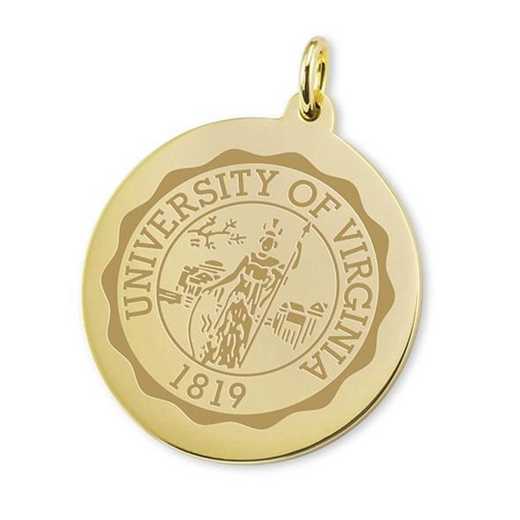 615789259091: UVA 18K Gold Charm by M.LaHart & Co.