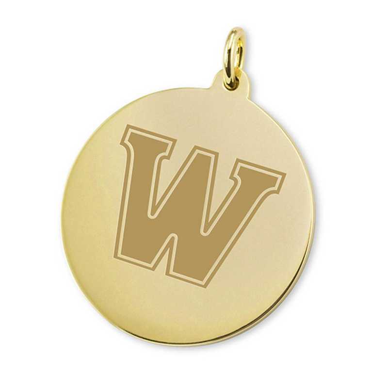 615789615378: Williams College 18K Gold Charm by M.LaHart & Co.