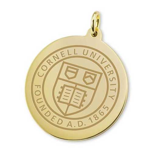 615789951230: Cornell 18K Gold Charm by M.LaHart & Co.