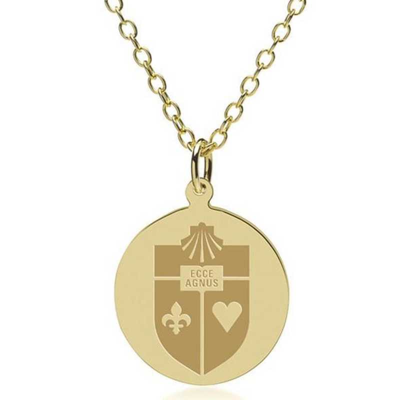 615789815105: St. John's 18K Gold Pendant & Chain by M.LaHart & Co.