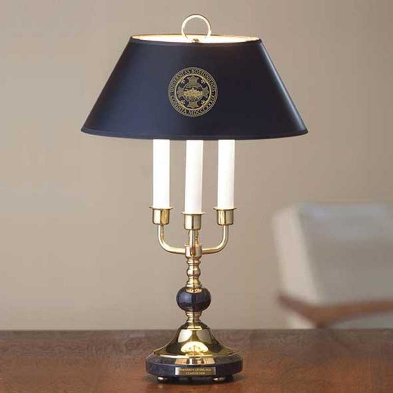 615789158684: Boston University Lamp in Brass & Marble