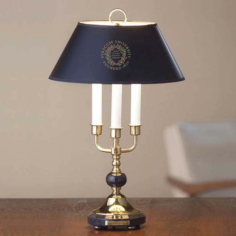 615789456230: Syracuse University Lamp in Brass & Marble