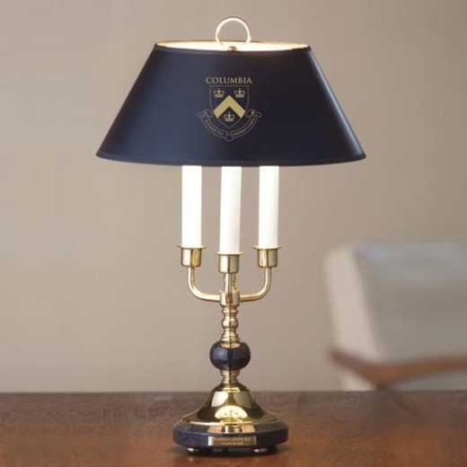 615789780366: Columbia University Lamp in Brass & Marble