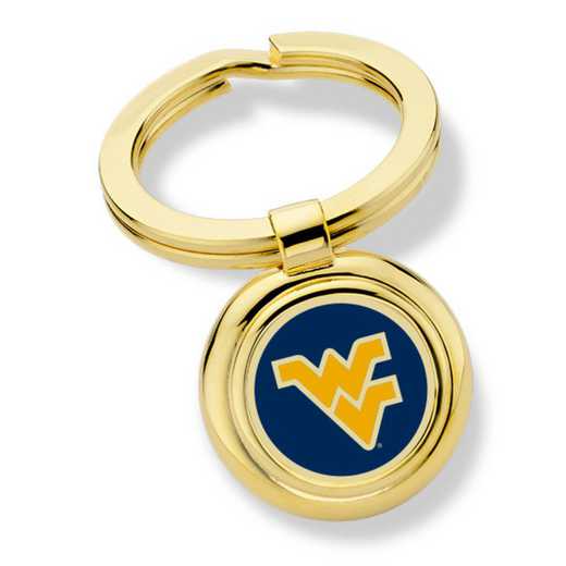 615789486077: West Virginia University Enamel Key Ring by M.LaHart & Co.