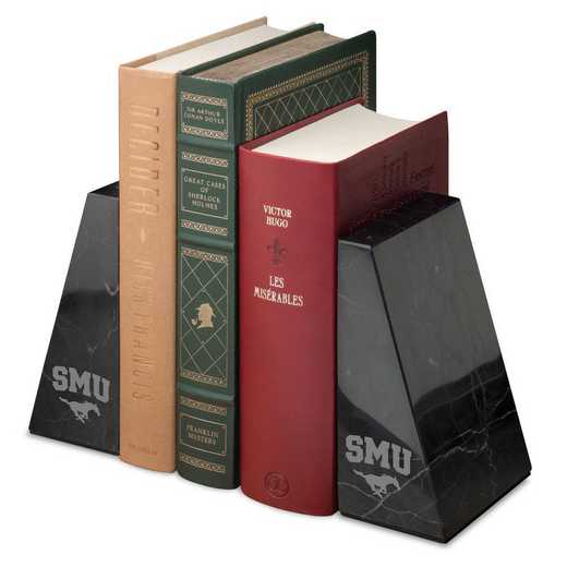 615789279587: Southern Methodist University Marble Bookends