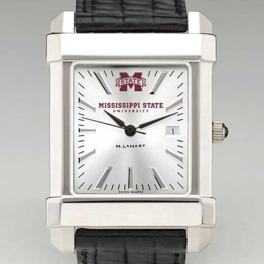 615789059080: Mississippi State Men's Collegiate Watch W/ Leather Strap