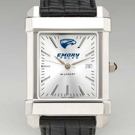 615789175841: Emory Men's Collegiate Watch W/ Leather Strap