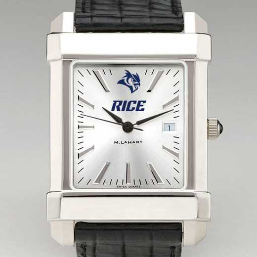 615789276791: Rice Univ Men's Collegiate Watch W/ Leather Strap