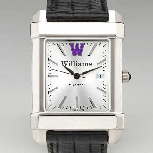 615789591399: Williams College Men's Collegiate Watch W/ Leather Strap