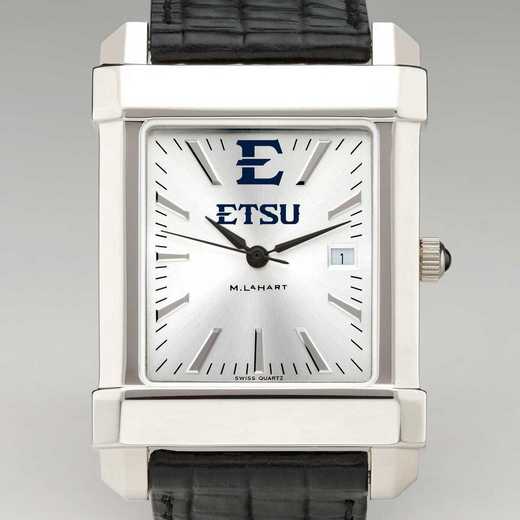 615789682097: East Tennessee St Univ Men's Collegiate Watch W/Lther Strap