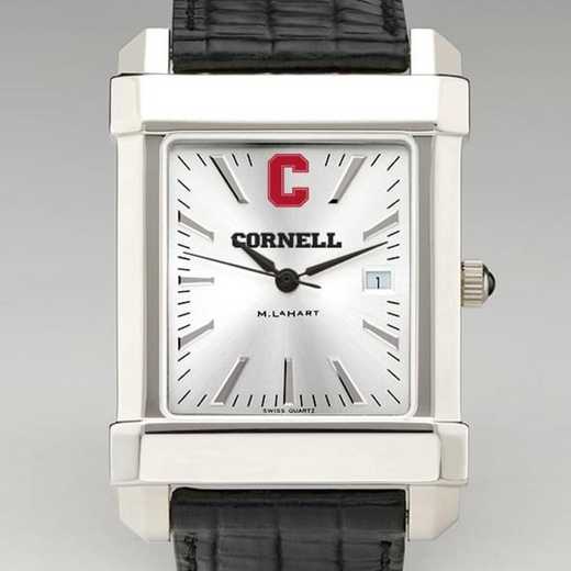 615789702337: Cornell Men's Collegiate Watch W/ Leather Strap