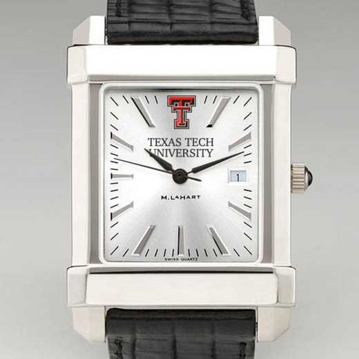 615789718550: Texas Tech Men's Collegiate Watch W/ Leather Strap