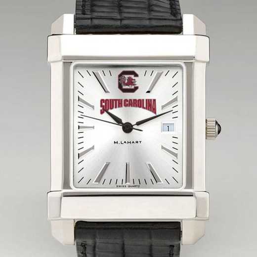 615789840336: South Carolina Men's Collegiate Watch W/ Leather Strap