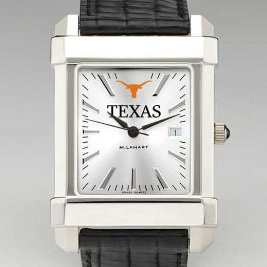 615789919155: Texas Men's Collegiate Watch W/ Leather Strap