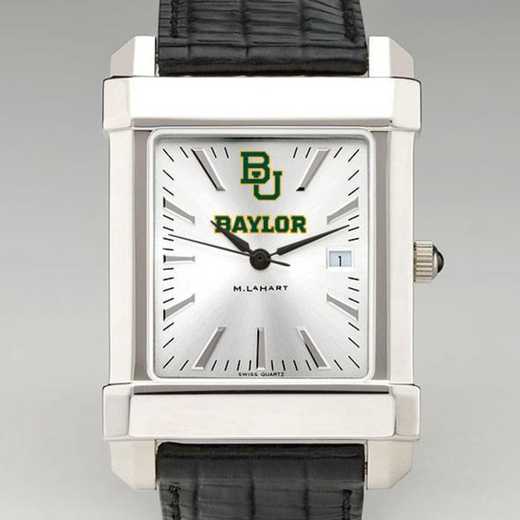 615789989523: Baylor Men's Collegiate Watch W/ Leather Strap